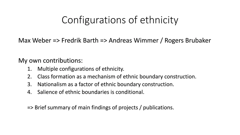 configurations of ethnicity 4