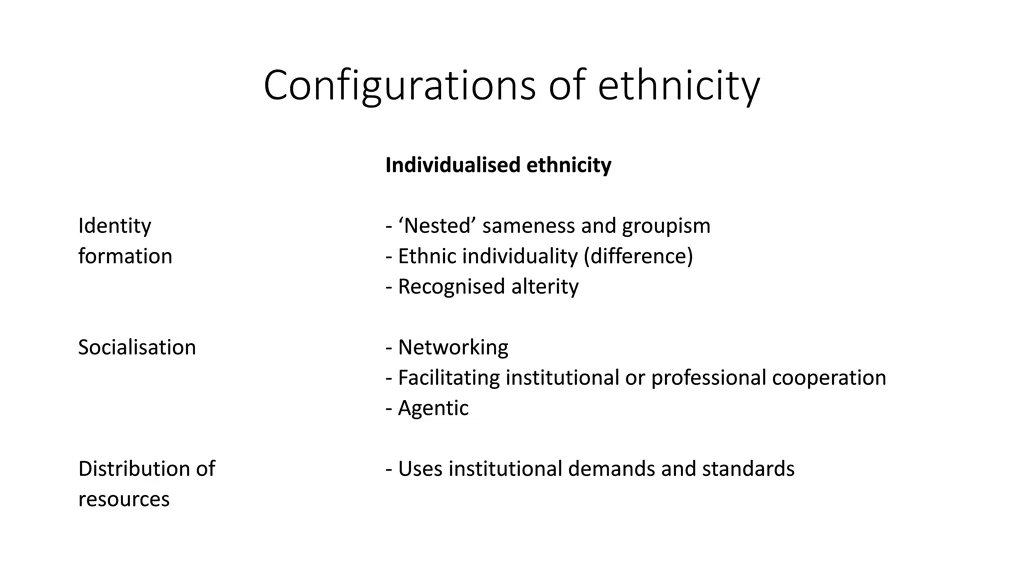 configurations of ethnicity 8
