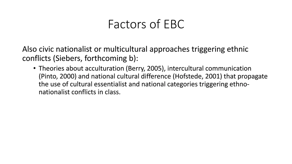 factors of ebc 10