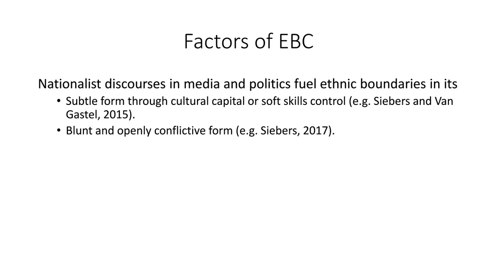 factors of ebc 2