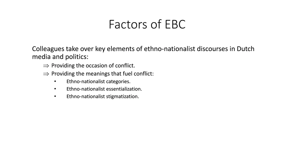 factors of ebc 8