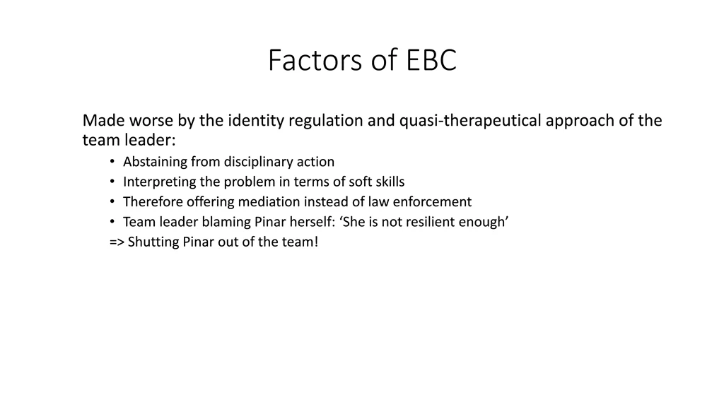 factors of ebc 9