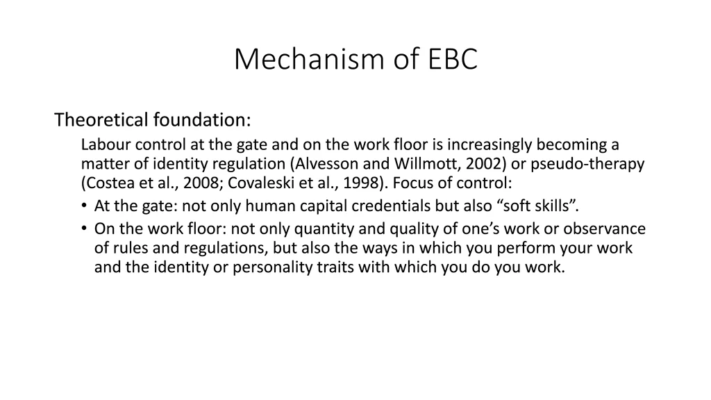 mechanism of ebc 1