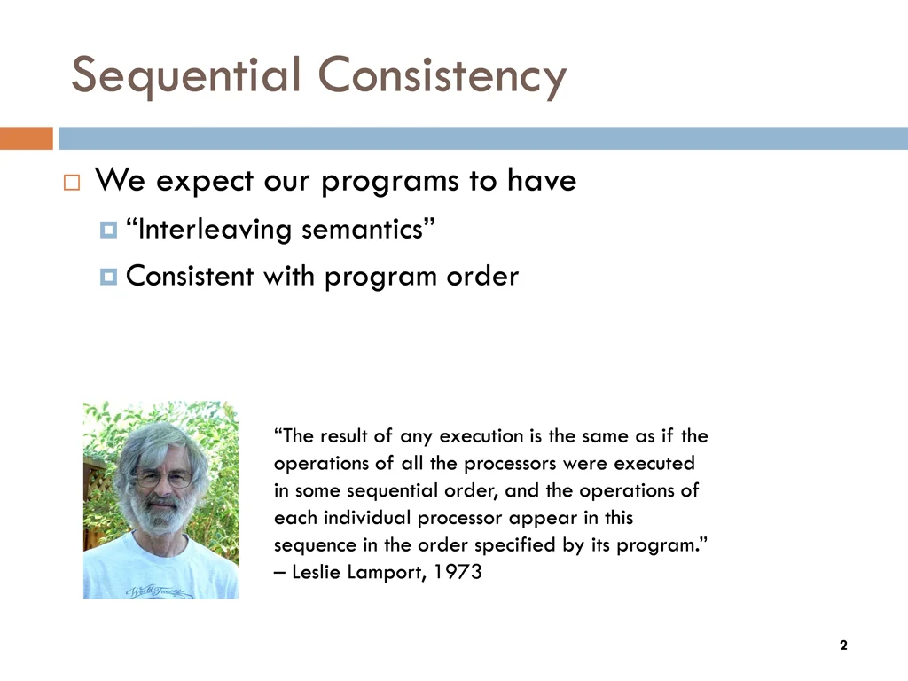 sequential consistency