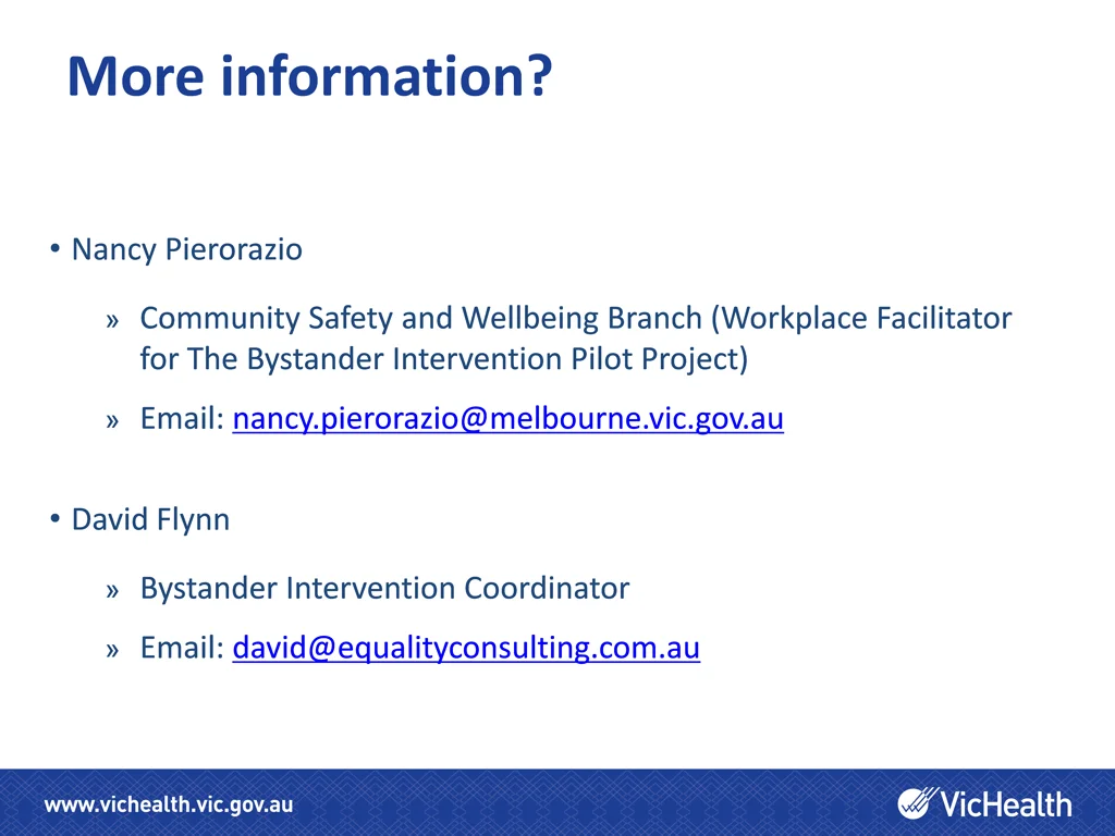 more information