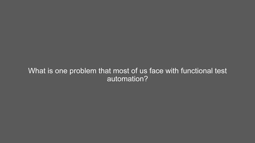 what is one problem that most of us face with