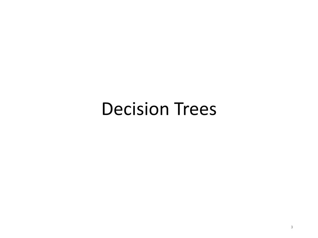 decision trees