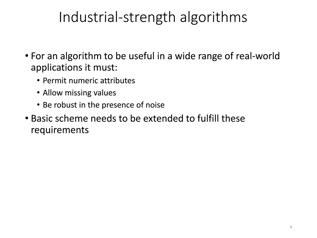 industrial strength algorithms