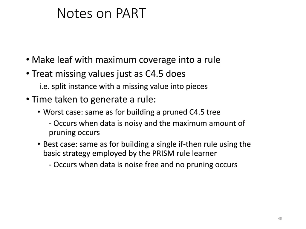 notes on part