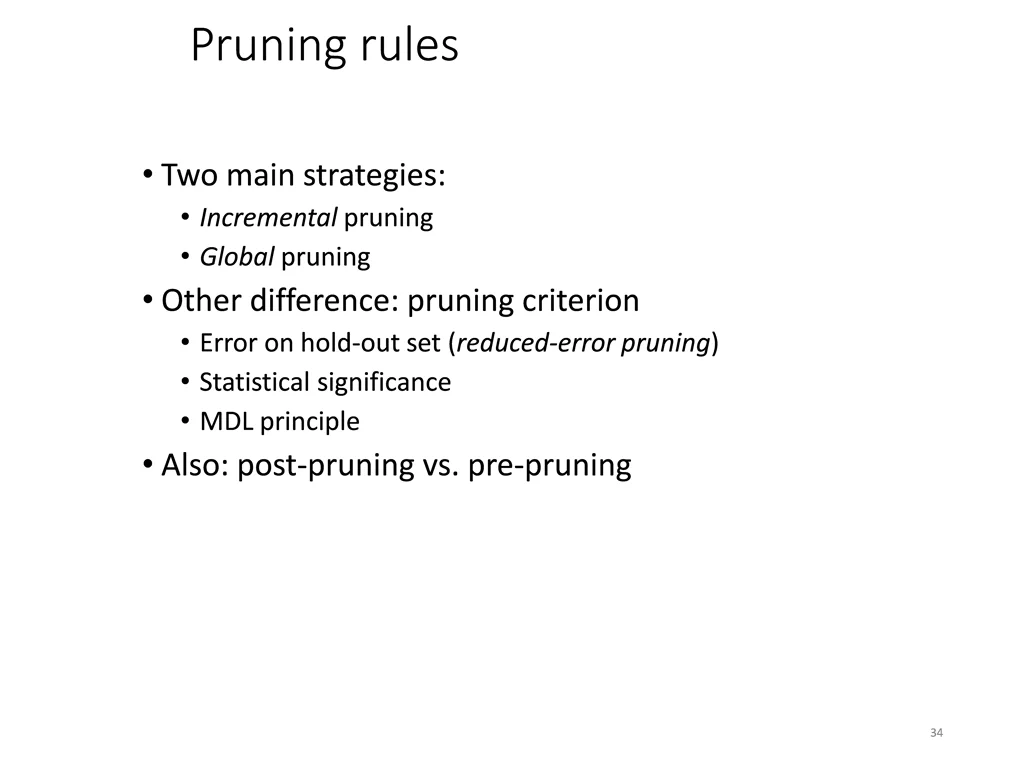 pruning rules