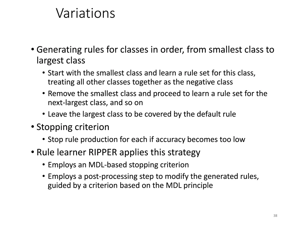 variations