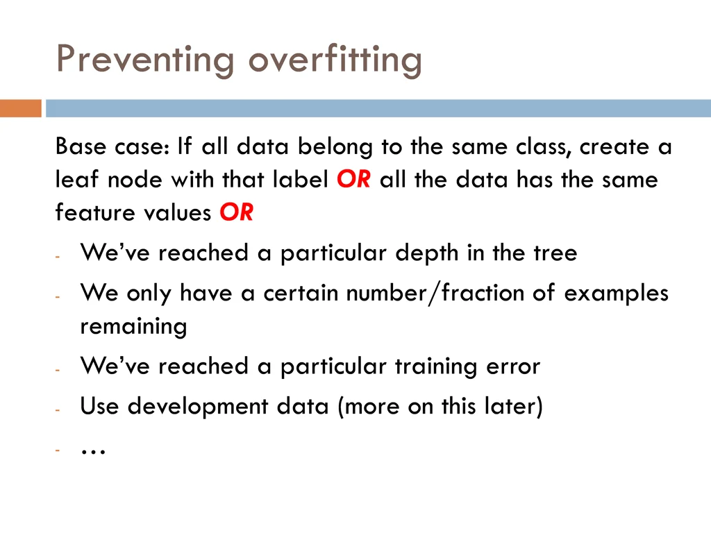 preventing overfitting 1