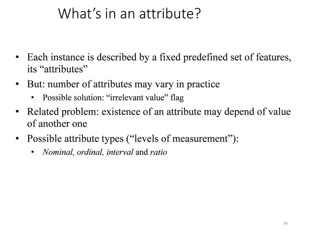 what s in an attribute