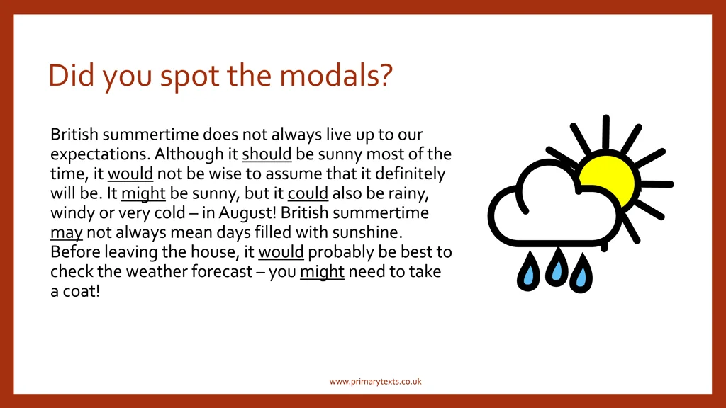 did you spot the modals