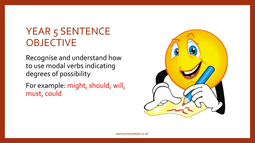 year 5 sentence objective