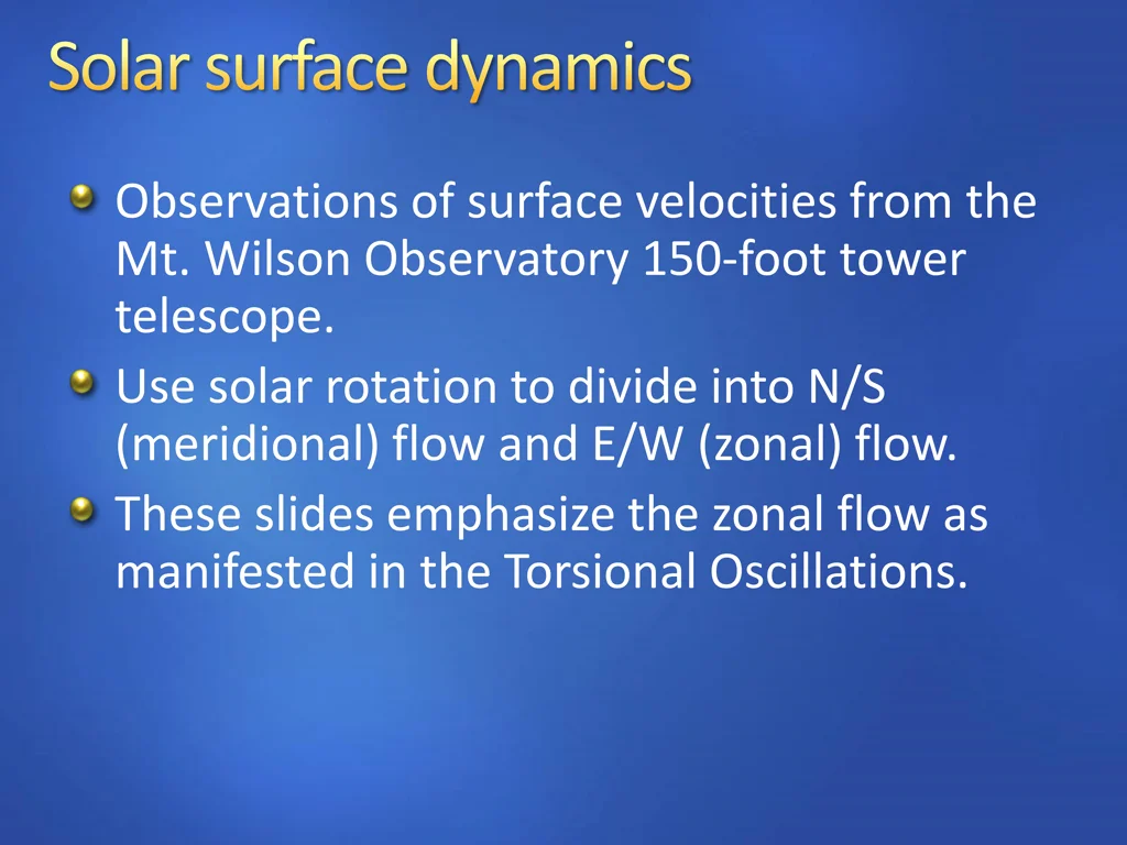 observations of surface velocities from
