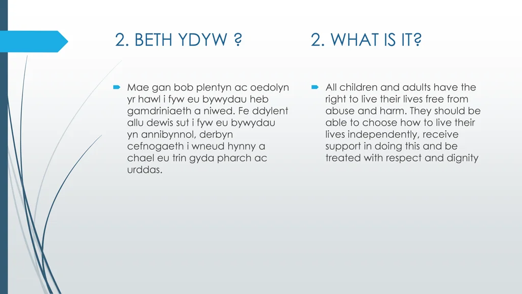 2 beth ydyw