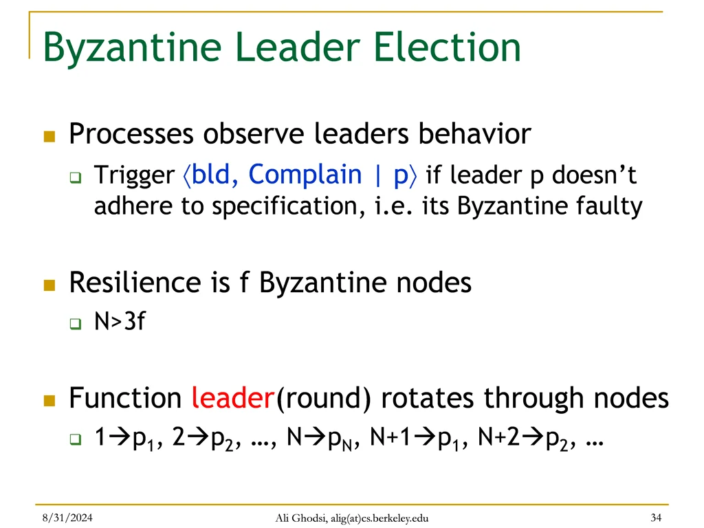 byzantine leader election