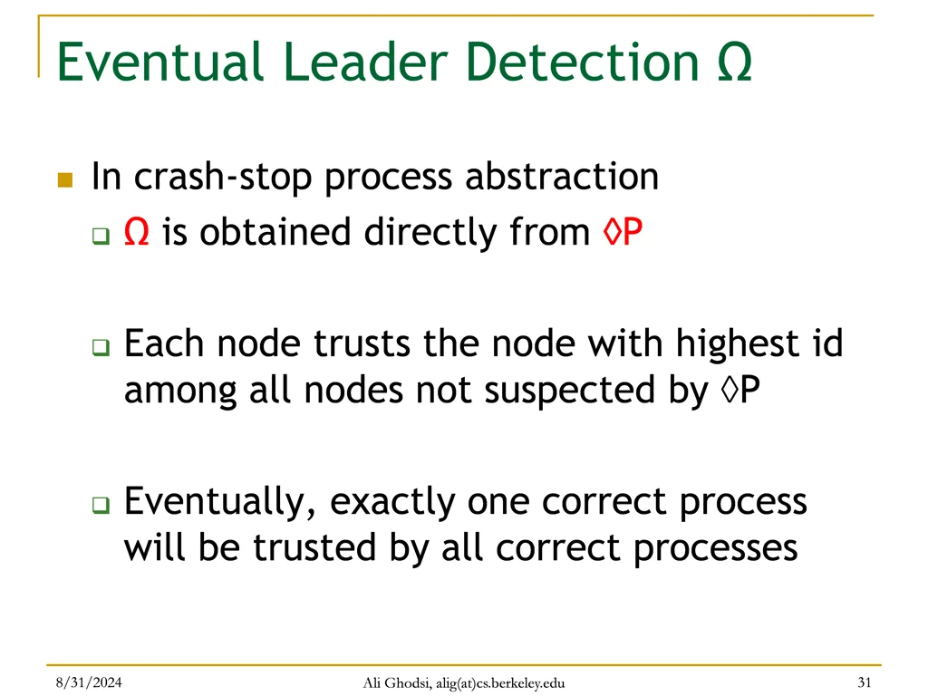 eventual leader detection