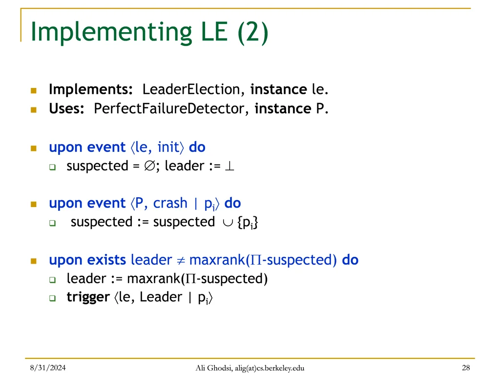 implementing le 2