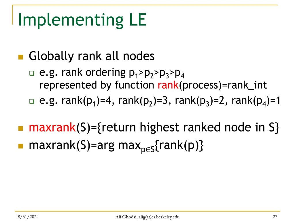 implementing le