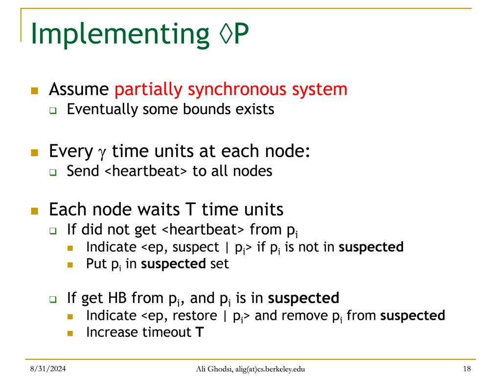 implementing p