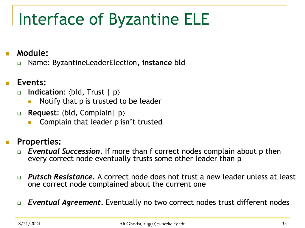interface of byzantine ele