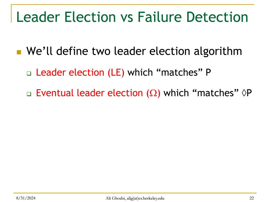 leader election vs failure detection 1