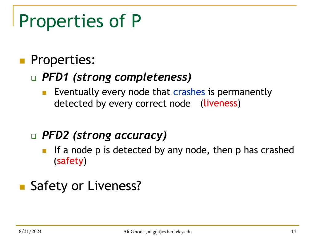 properties of p