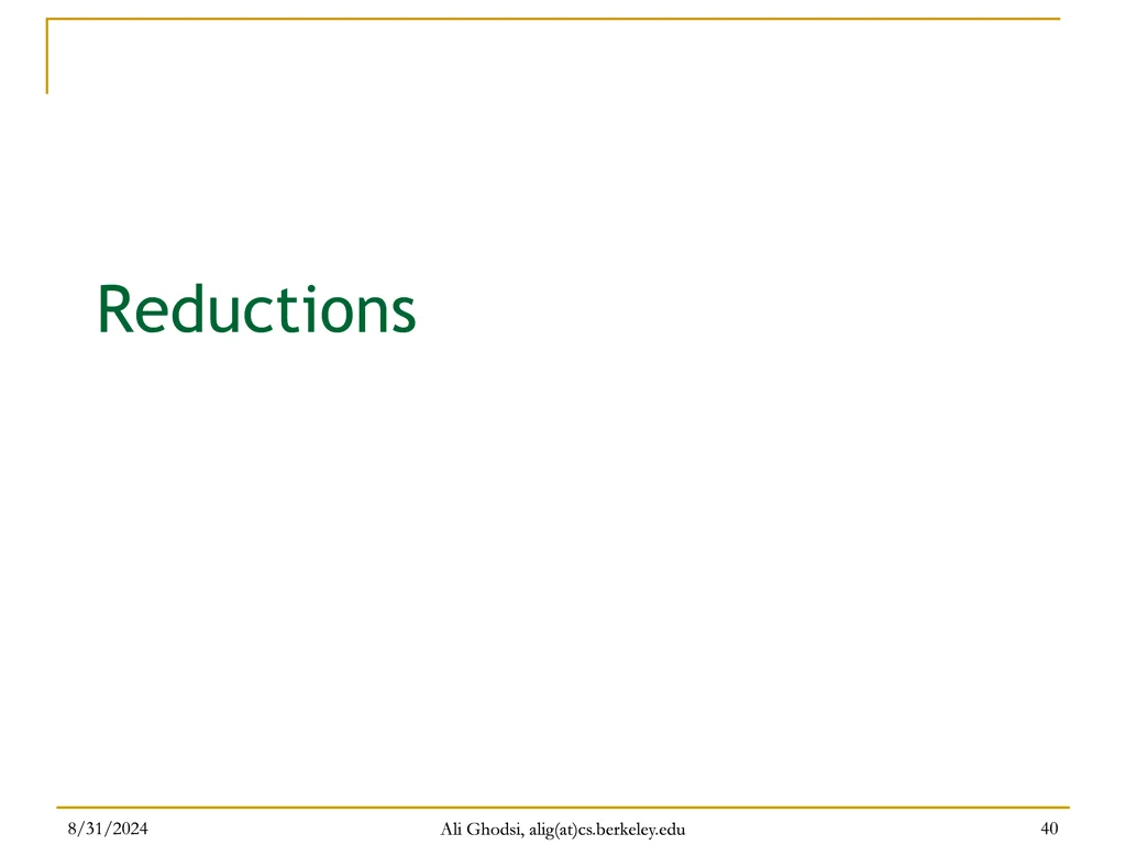 reductions