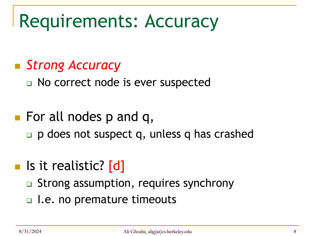 requirements accuracy