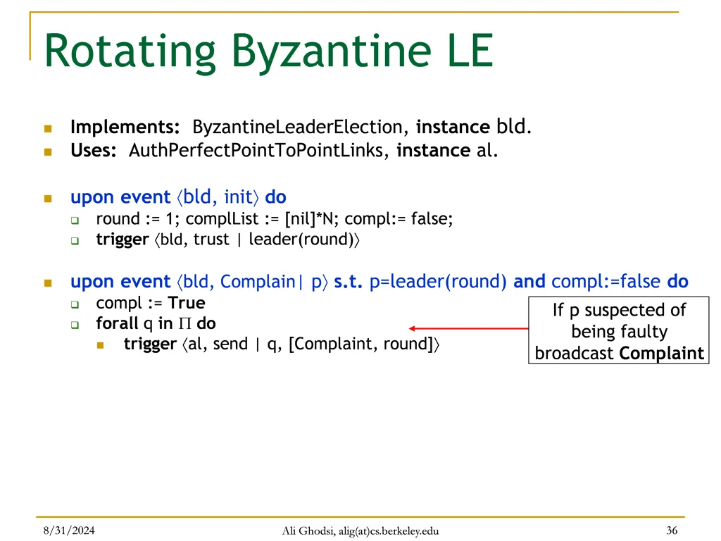 rotating byzantine le