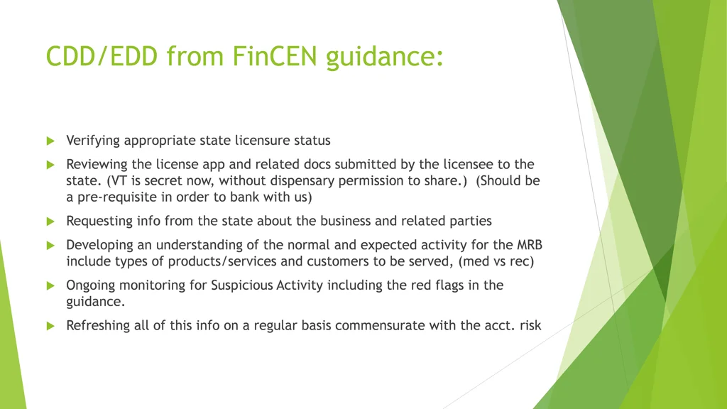 cdd edd from fincen guidance