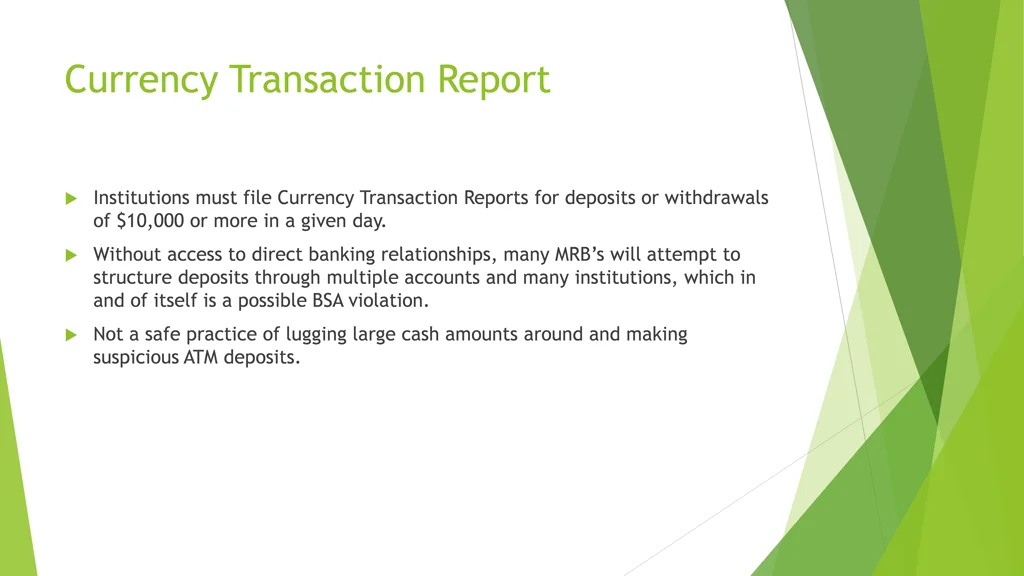 currency transaction report
