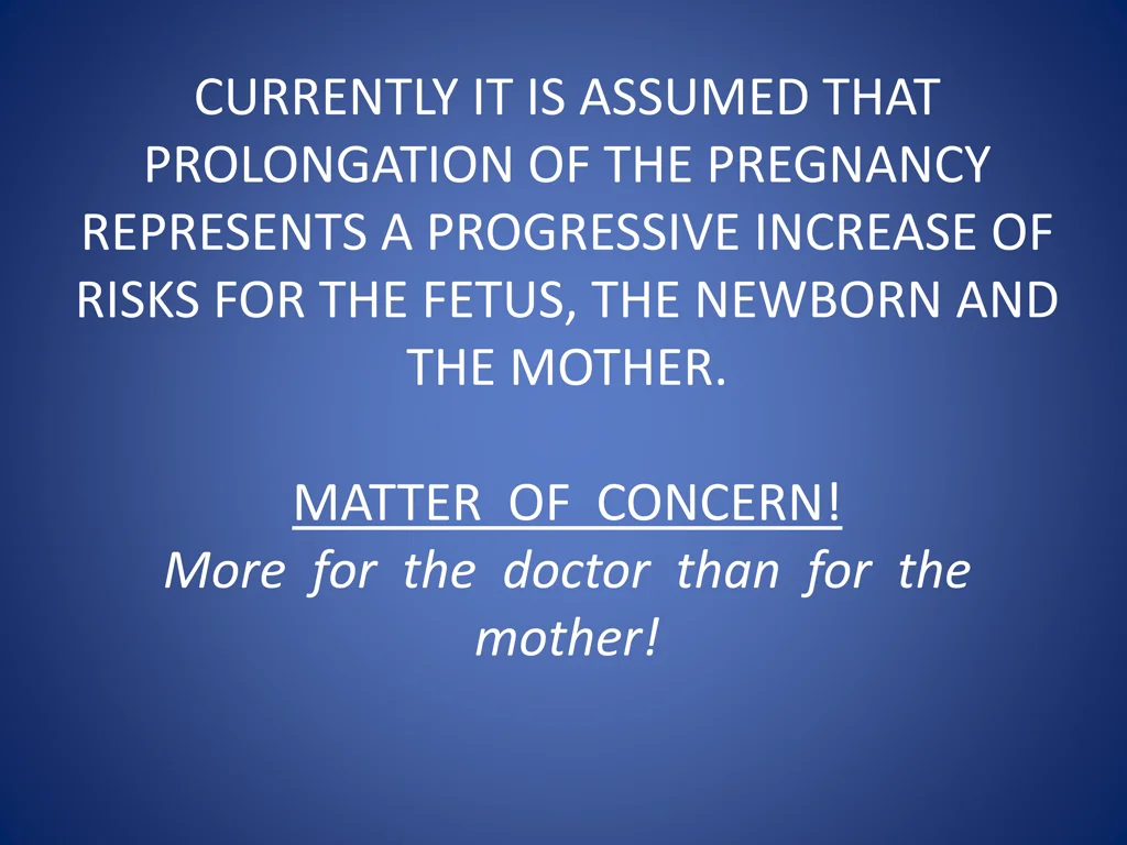 currently it is assumed that prolongation