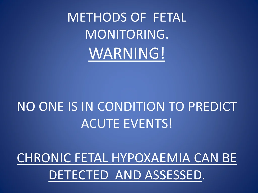 methods of fetal monitoring warning