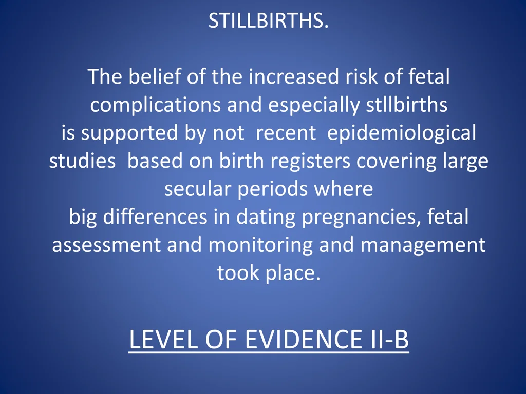 stillbirths