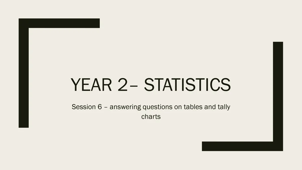 year 2 statistics