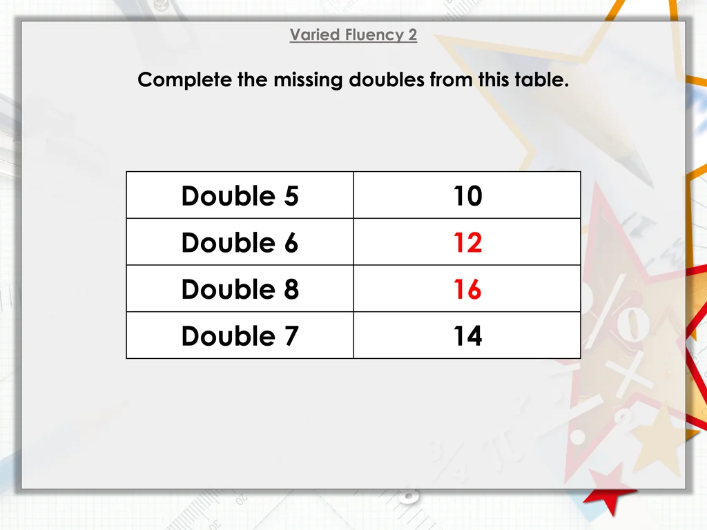 varied fluency 2 1