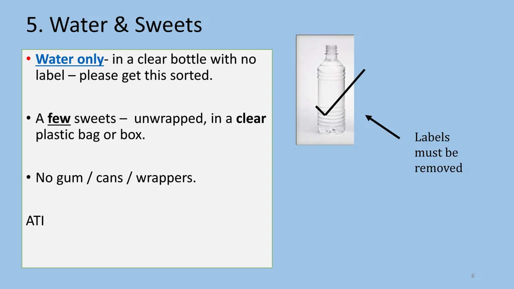 5 water sweets