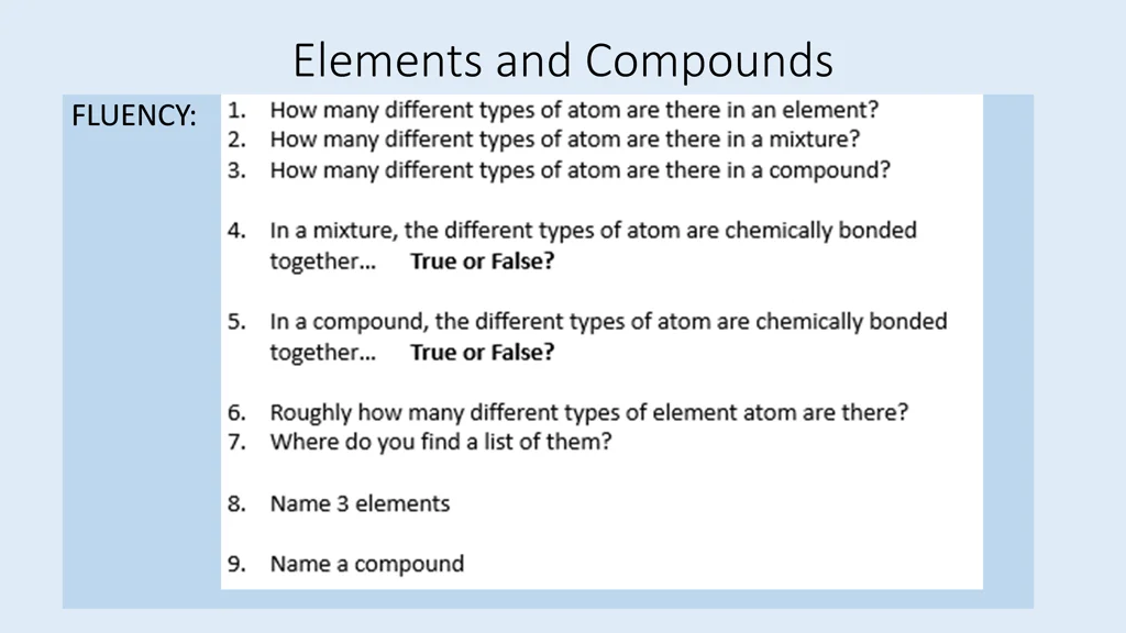 elements and compounds 4