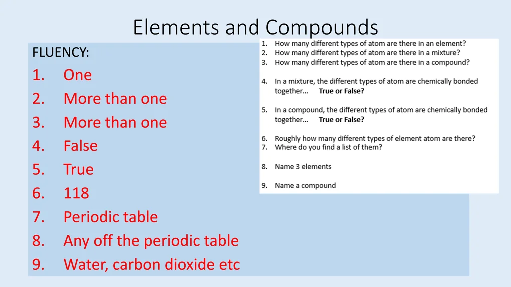 elements and compounds 5