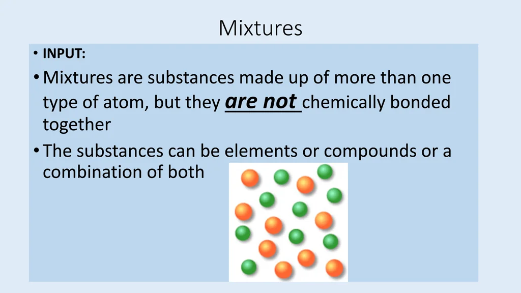 mixtures