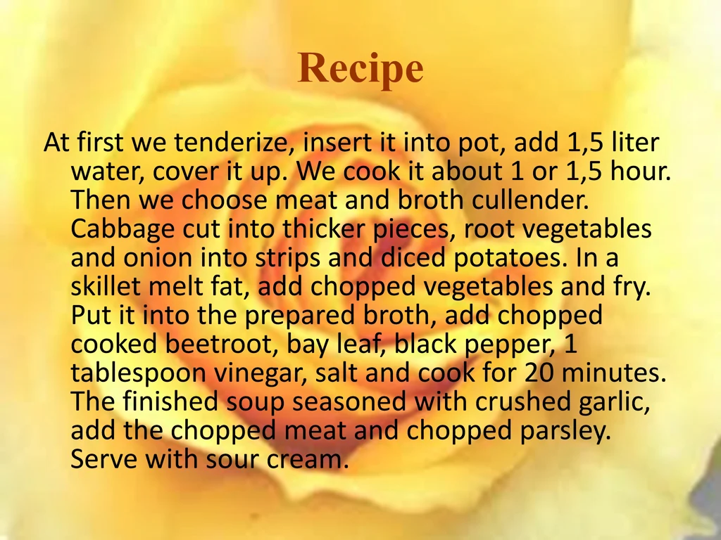 recipe