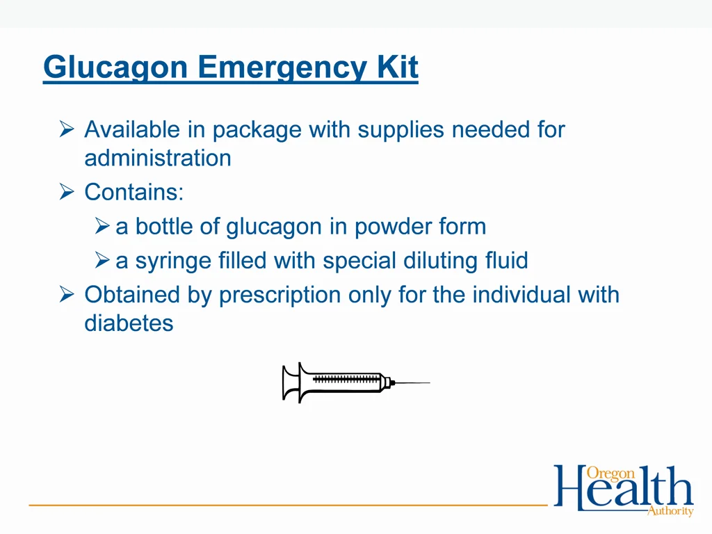 glucagon emergency kit