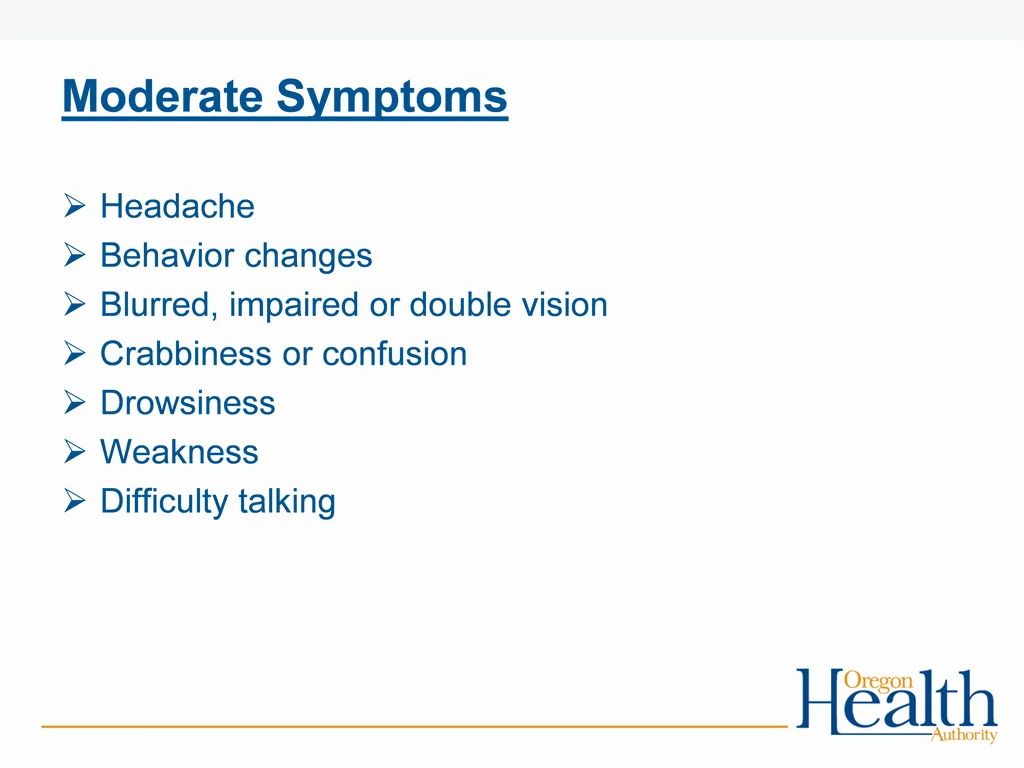 moderate symptoms