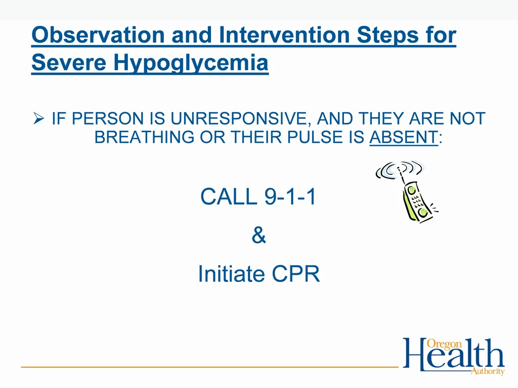 observation and intervention steps for severe