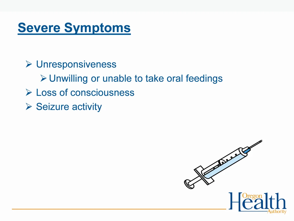 severe symptoms