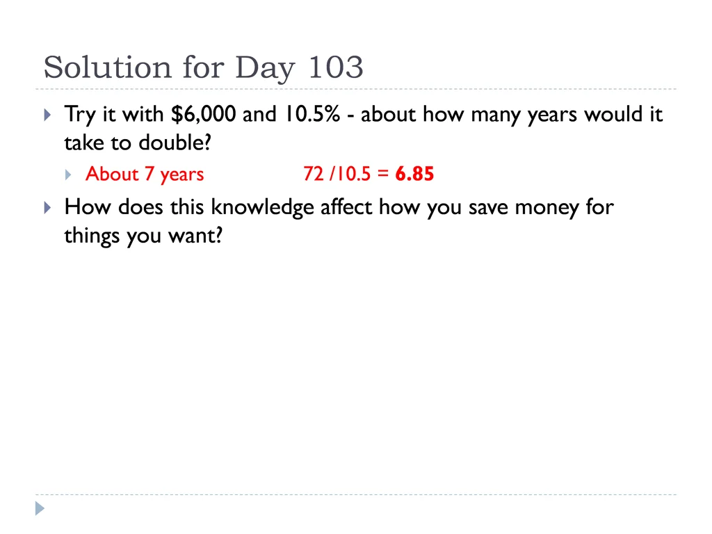 solution for day 103