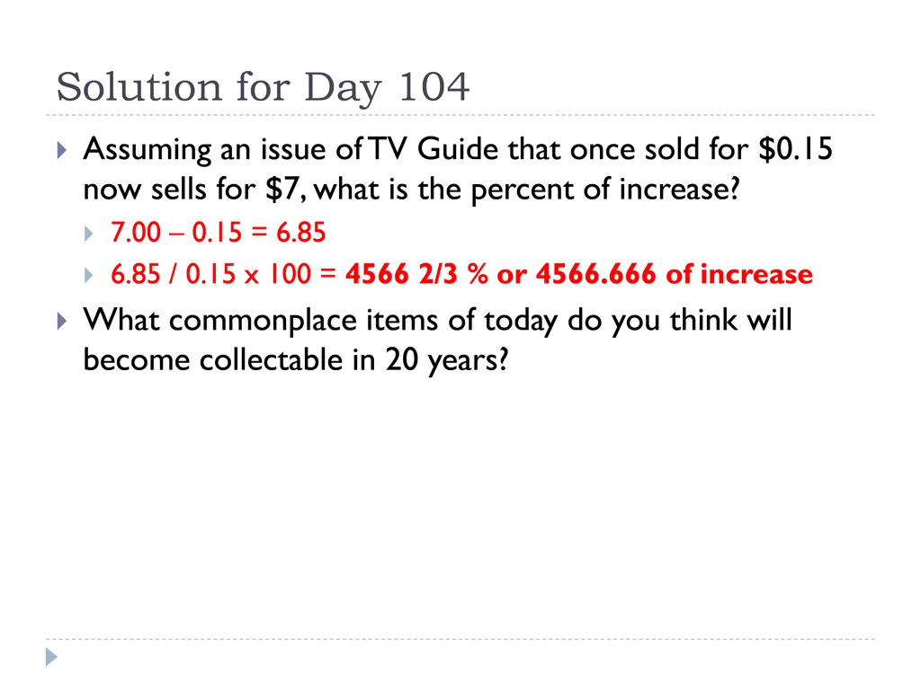 solution for day 104